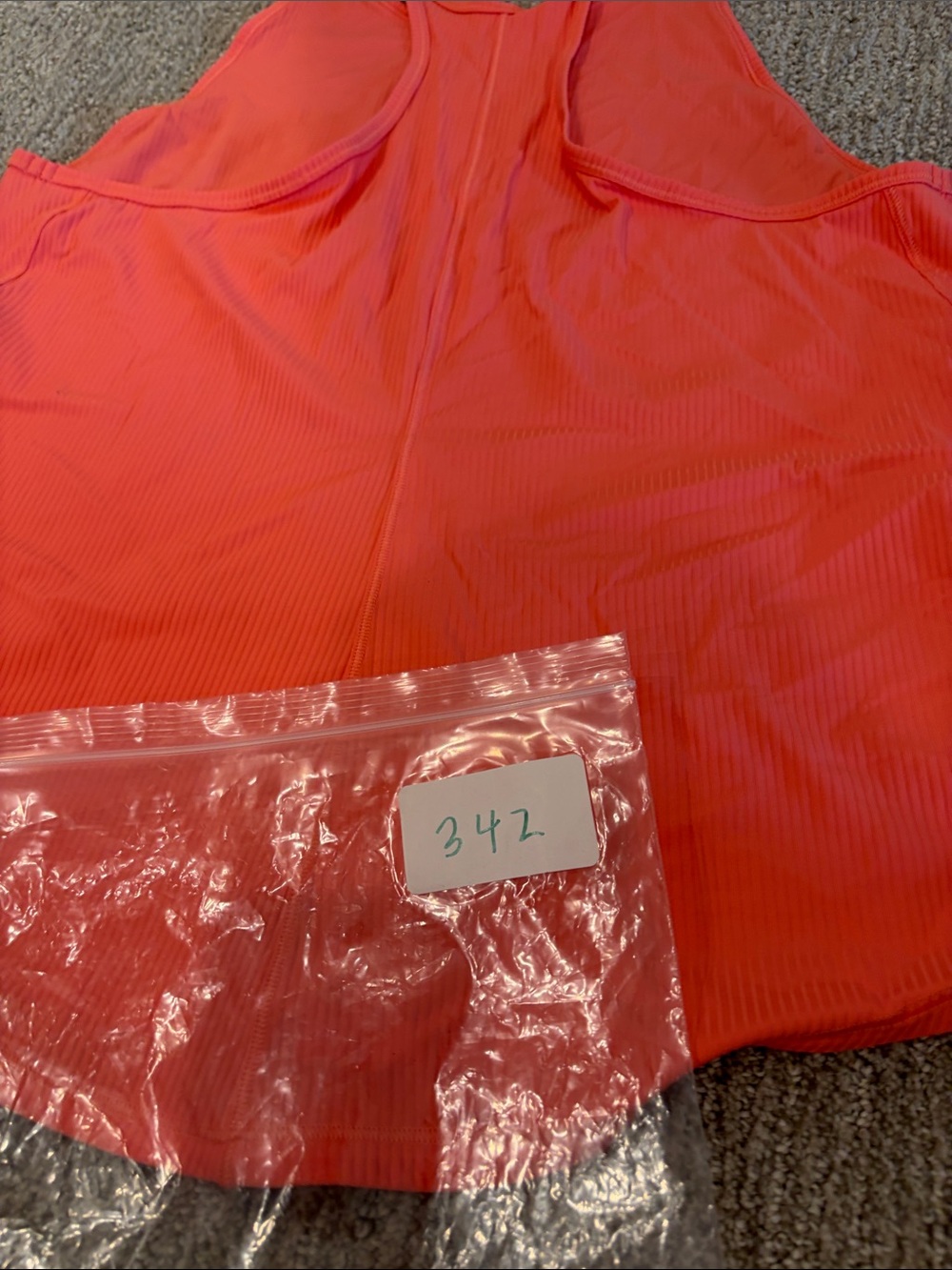 LULULEMON Women's Base Pace Ribbed Tank Top In Raspberry Cream - Picture 6 of 6